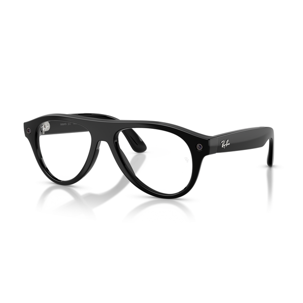 Умные очки Ray-Ban Meta Aviator (Gen 3) Shiny Black / Transitions Clear to Green 54