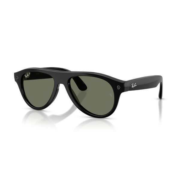 Умные очки Ray-Ban Meta Aviator (Gen 3) Shiny Black / Polar Green 54