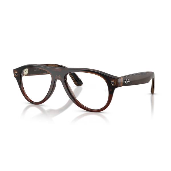 Умные очки Ray-Ban Meta Aviator (Gen 3) Transparent Umber / Transitions Clear to Jade 54