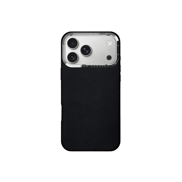 Чехол из Alcantara цвет Black от Golden Concept для iPhone 17 Pro Max