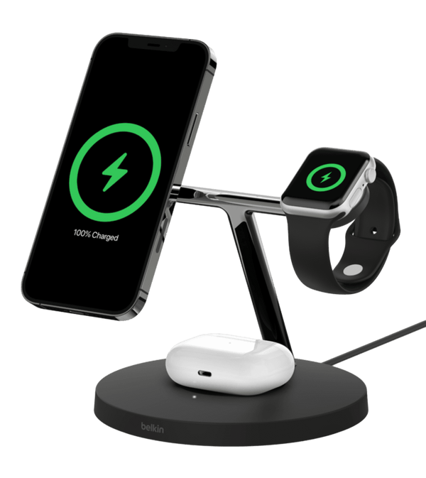 Belkin Boost Charge Pro 3 in 1 MagSafe bilan simsiz quvvatlash vositasi 
