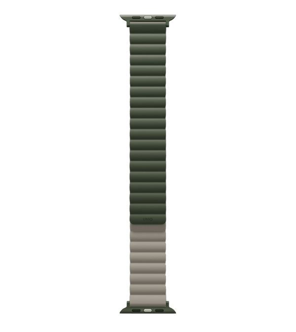 UNIQ Revix Qaytariladigan magnitli silikon tasma 49/45/44/42MM Yashil-Topu