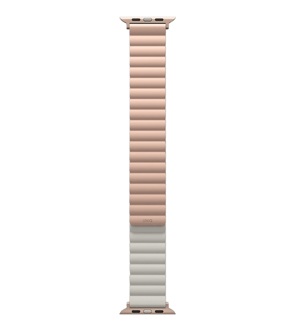 UNIQ Revix Qaytariladigan magnitli silikon tasma 41/40/38MM pushti-bej