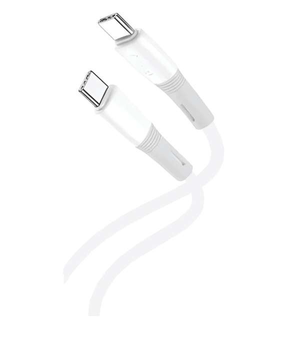 Кабель XO-NB-Q226B 60W PD Charging Data Cable Type-C toType-C White