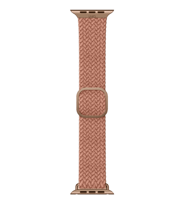 UNIQ Aspen sozlanishi, zanglamaydigan poʻlatdan yasalgan toʻqilgan tasma 38/40/41MM pushti