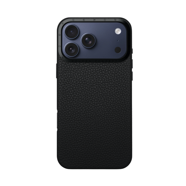 Чехол из натуральной кожи расцветки BLACK от Golden Concept для iPhone 17 Pro