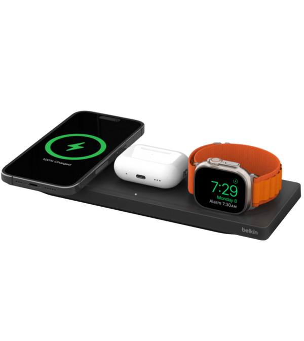 MagSafe bilan Belkin Boost Charge Pro 3-in-1 Wireless Charging Pad zaryadlash qurilmasi