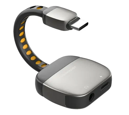 Hub Powerology 2-in-1 adapteri Type-C dan 3,5 mm AUX