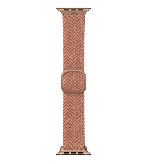 UNIQ Aspen sozlanishi, zanglamaydigan poʻlatdan yasalgan toʻqilgan tasma 42/44/45MM pushti